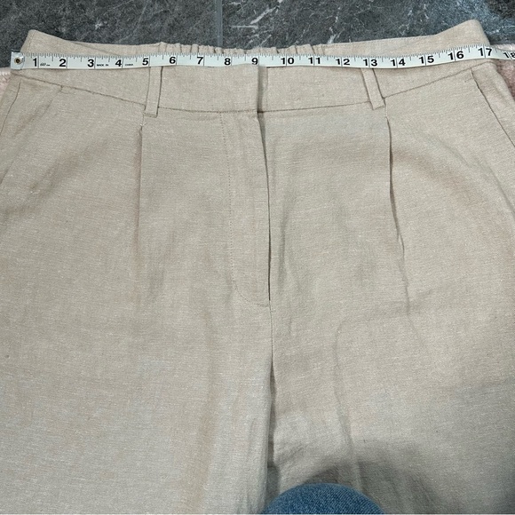 NWT Old Navy Taylor Wide Leg Trouser Extra High Rise Size Large TALL Linen Blend - Picture 6 of 12